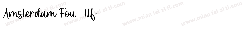 Amsterdam Fou_ttf字体转换